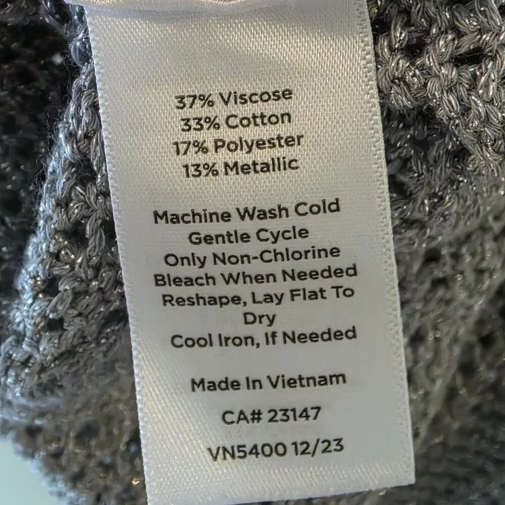 Talbots Metallic Sweater, Size SP, NWT - Picture 8 of 8